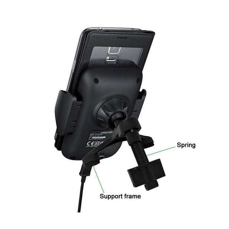 GY-A10 360 Degree Rotation Qi Wireless Charging Dock Car Air Vent Mount Holder for iPhone X/8 Plus/8 Etc.-12
