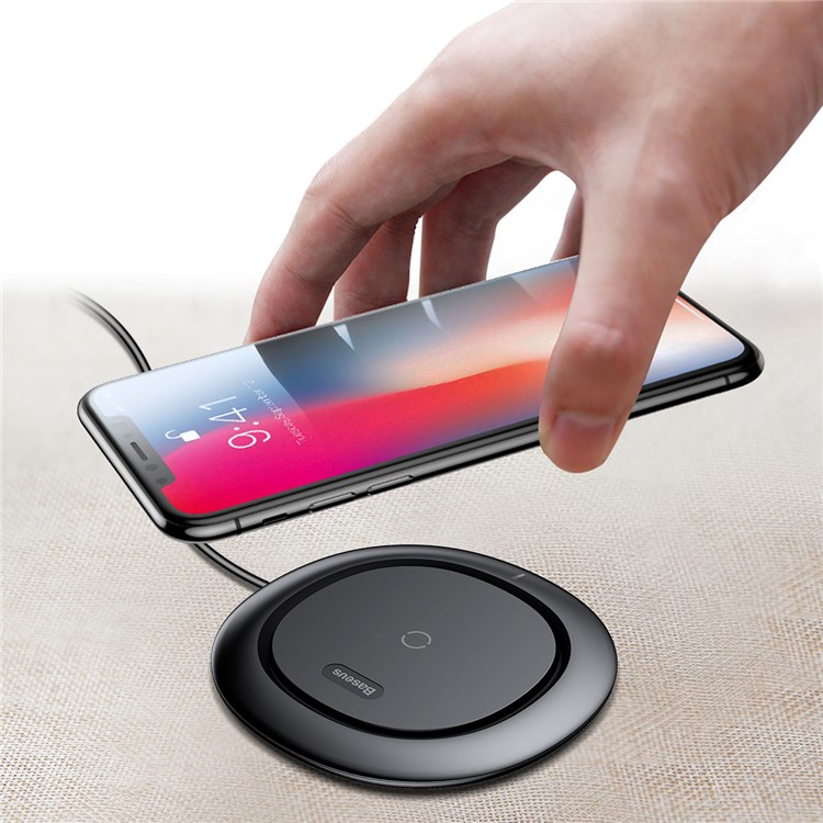 BASEUS UFO Ultradünne Drahtlose Ladematte Für Iphone X / 8/8 Plus, Samsung Note 8 - Schwarz-10