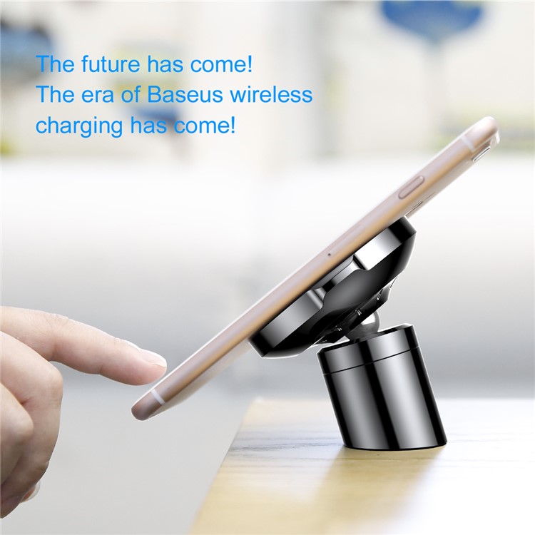 Cargador Inalámbrico Universal De Oreja Grande QC2.0 Soporte De Montaje Magnético Para Coche De Doble Uso Para Iphone X / 8/8 Plus, Etc.. (no Es Compatible Con La Función FOD)-6