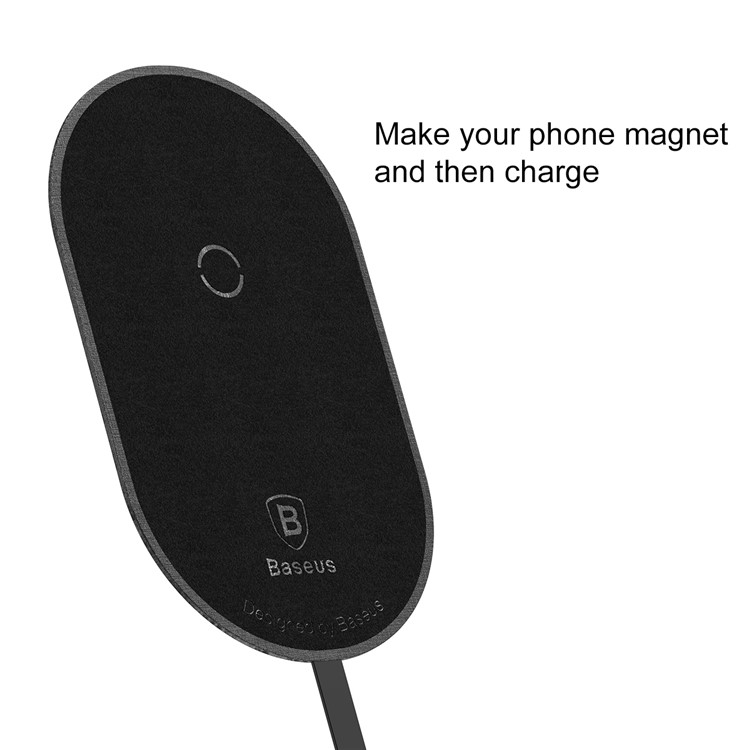 Récepteur De Charge Sans Fil En Microfibre Mince BASEUS Pour Téléphone Avec Port Micro USB - Noir-6