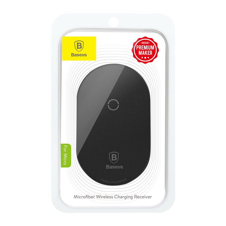 Récepteur De Charge Sans Fil En Microfibre Mince BASEUS Pour Téléphone Avec Port Micro USB - Noir-8