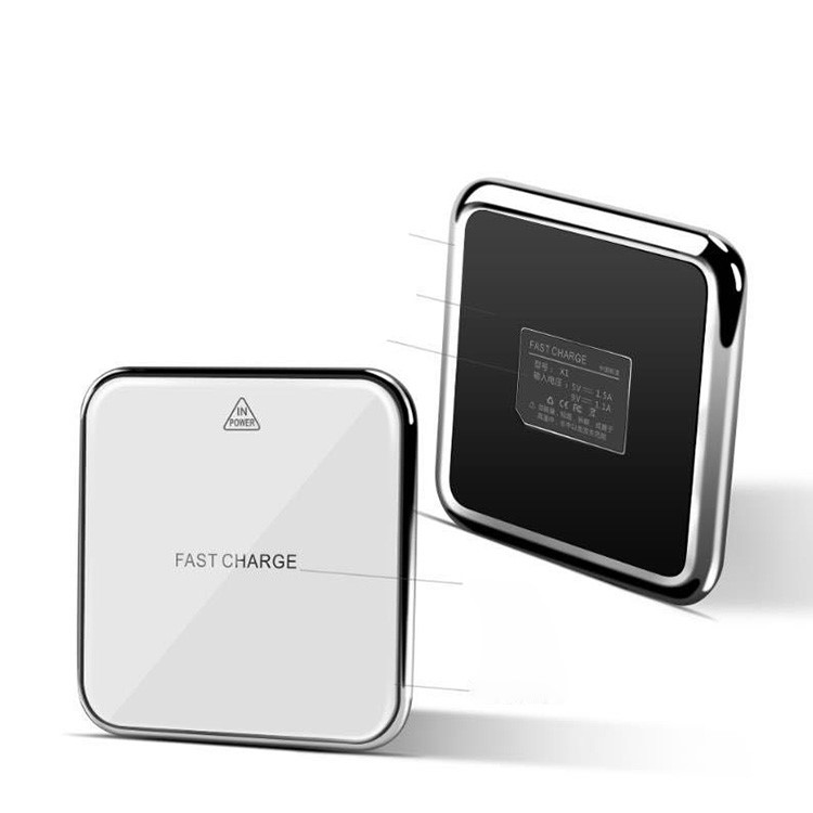 Mirror Surface Ultra-thin 10W Qi Wireless Charging Pad for iPhone X/8/8Plus, Samsung Note 8 etc. - White-7