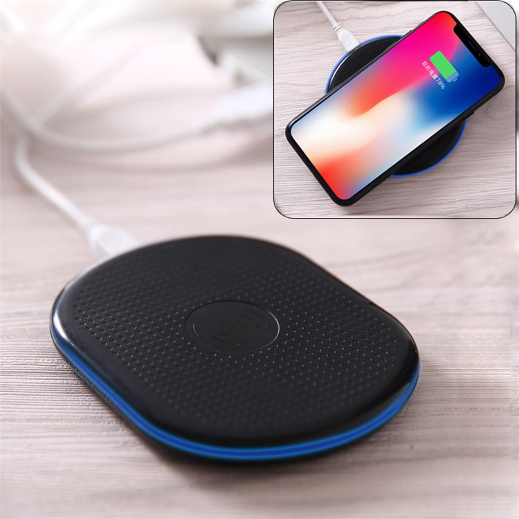 

Matte Surface Anti-slip Qi Wireless Charger Mat for iPhone X/8/8Plus, Samsung Note 8/S8/S8 Plus - Black