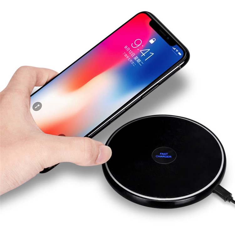 N10 qi беспроводная быстрая зарядка для iphone x / 8/8 plus, примечание samsung 8 / s8
