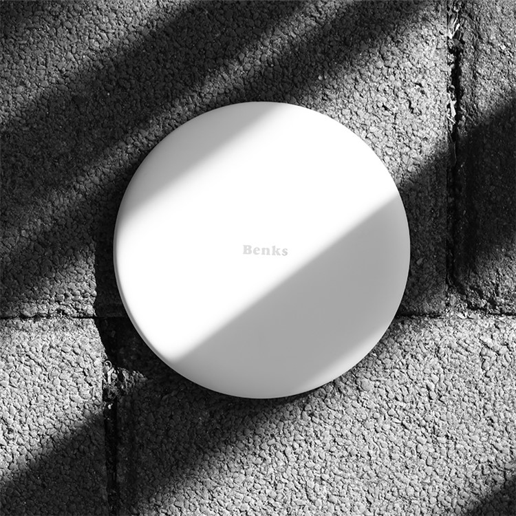 

BENKS Hearthstone Qi Wireless Fast Charging Pad for iPhone X/8/8Plus, Samsung S8/S8 Plus - White, Galaxy Note 8
