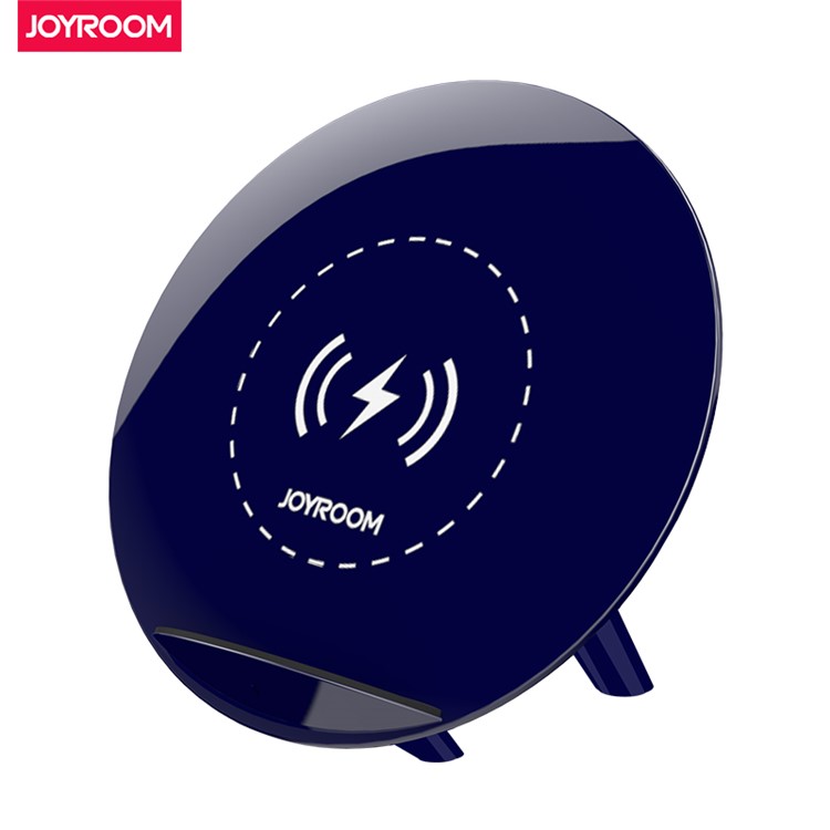 

JOYROOM K10 Round Slim Qi Wireless Charger for iPhone X / Samsung Galaxy Note 8 Etc - Blue