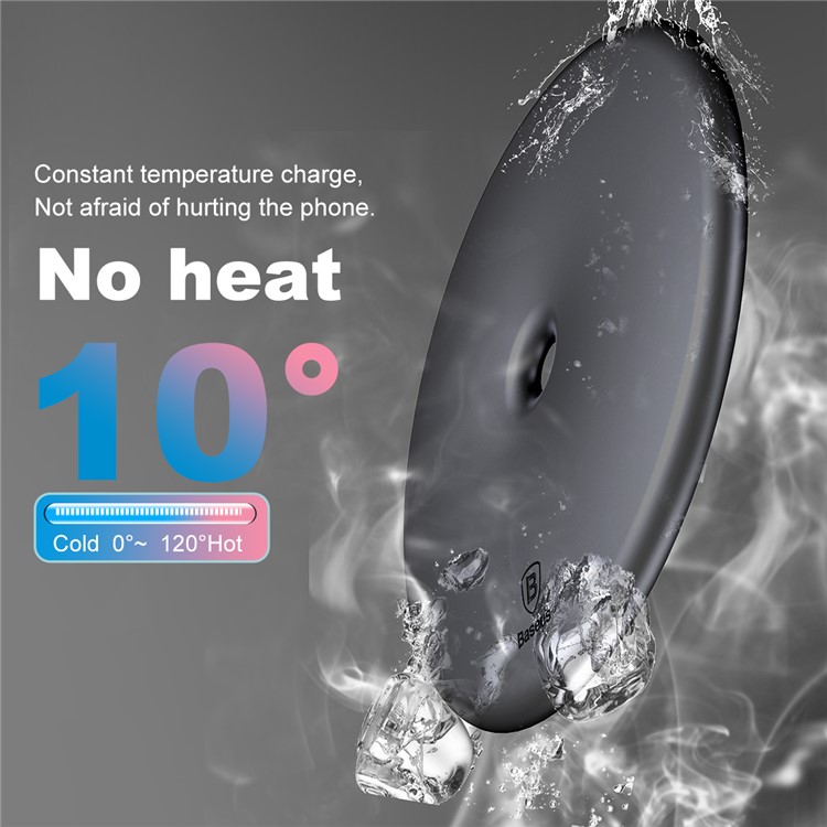 Almohadilla De Carga Inalámbrica Del Cargador Inalámbrico De Donas BASEUS Para IPhone X, Samsung Note 8, Etc.. (no Es Compatible Con La Función FOD) - Negro-12