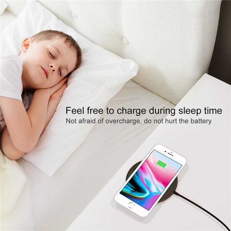 Almohadilla De Carga Inalámbrica Del Cargador Inalámbrico De Donas BASEUS Para IPhone X, Samsung Note 8, Etc.. (no Es Compatible Con La Función FOD) - Negro-3