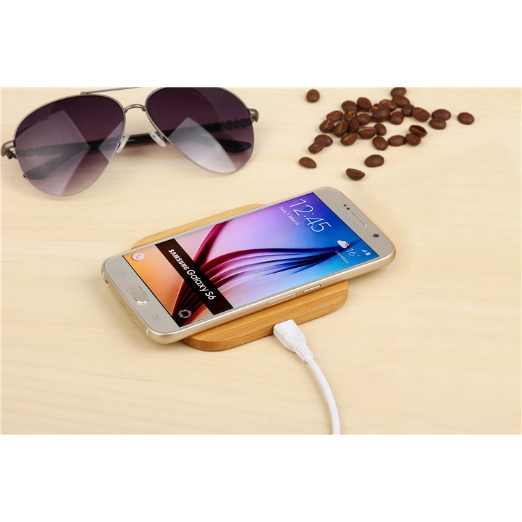 Heart Shape Bamboo Shell Qi Wireless Charging Pad for iPhone X/8/8Plus, Samsung S8/S8 Plus-9