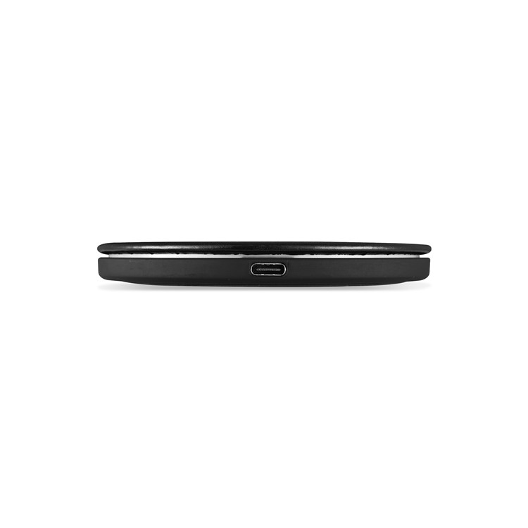 ICARER Space 10W Fast Wireless Microfiber Leather Charger for Samsung Note 8/S8/S8 Plus etc. - Black + Yellow-2