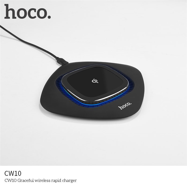 HOCO CW10 Round Wireless Fast Charging Pad for iPhone X/8/8 Plus/Samsung Galaxy Note8/S8/S7/S6 Etc.-5