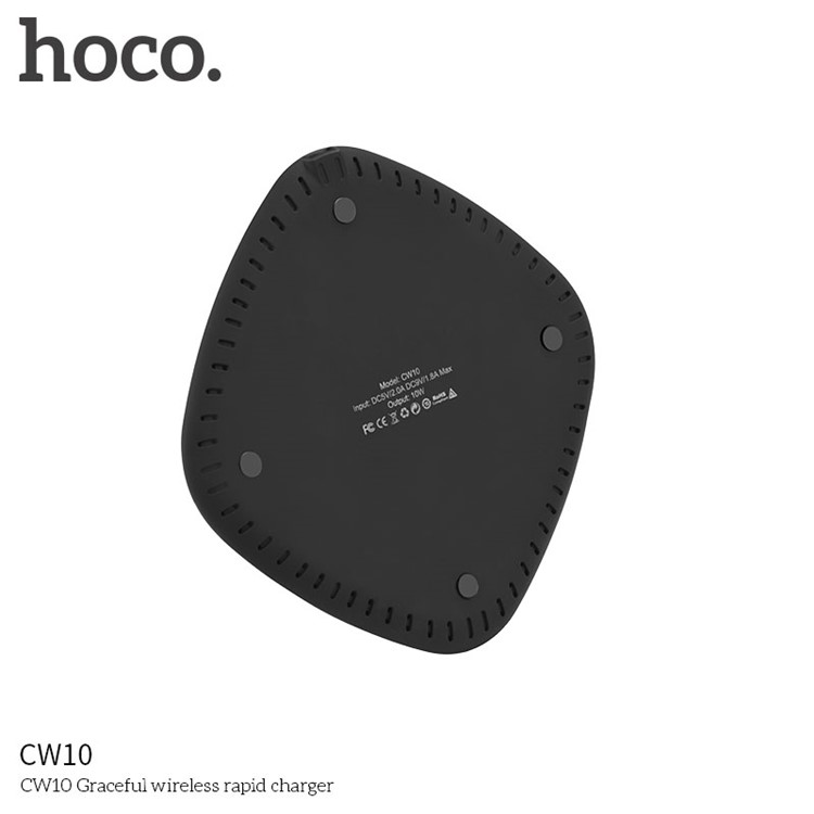 HOCO CW10 Round Wireless Fast Charging Pad for iPhone X/8/8 Plus/Samsung Galaxy Note8/S8/S7/S6 Etc.-6