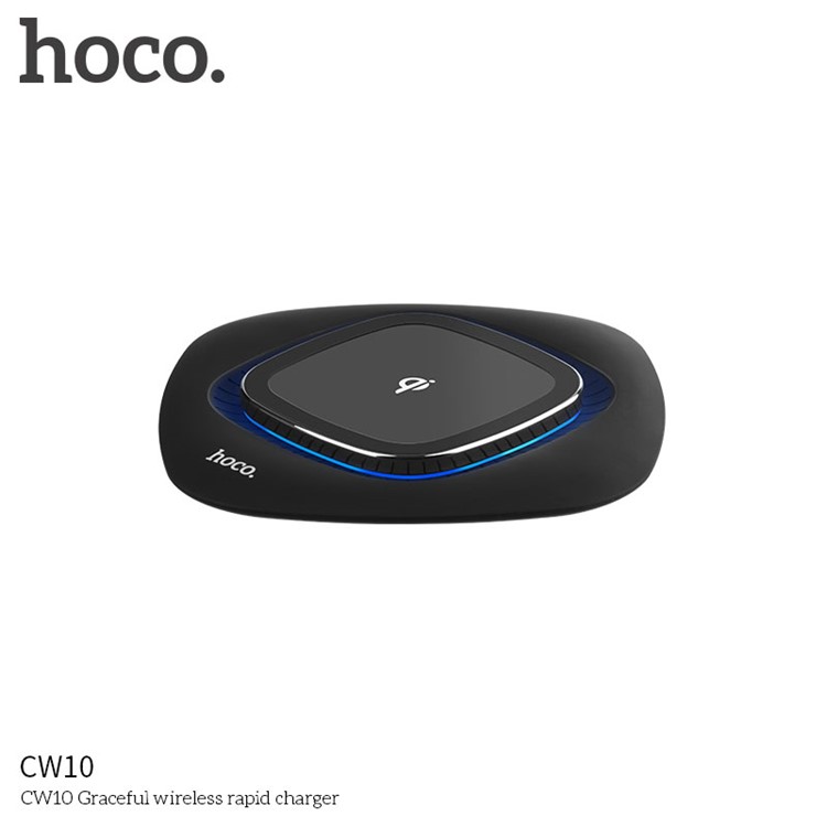 HOCO CW10 Round Wireless Fast Charging Pad for iPhone X/8/8 Plus/Samsung Galaxy Note8/S8/S7/S6 Etc.-7