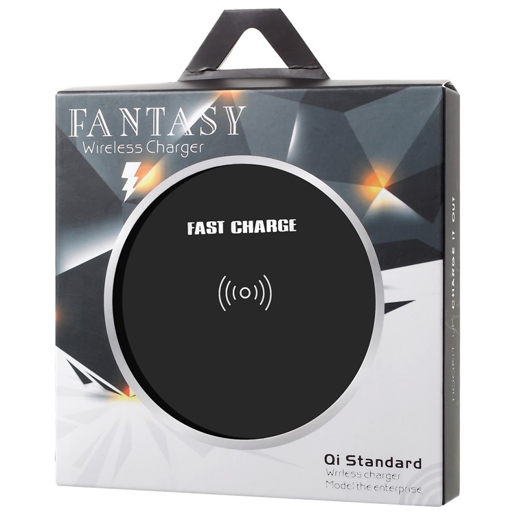 K8 Ultra-thin Hexagon 10W Qi Wireless Charging Pad for iPhone X/8/8Plus, Samsung Note 8 etc. - Black-8