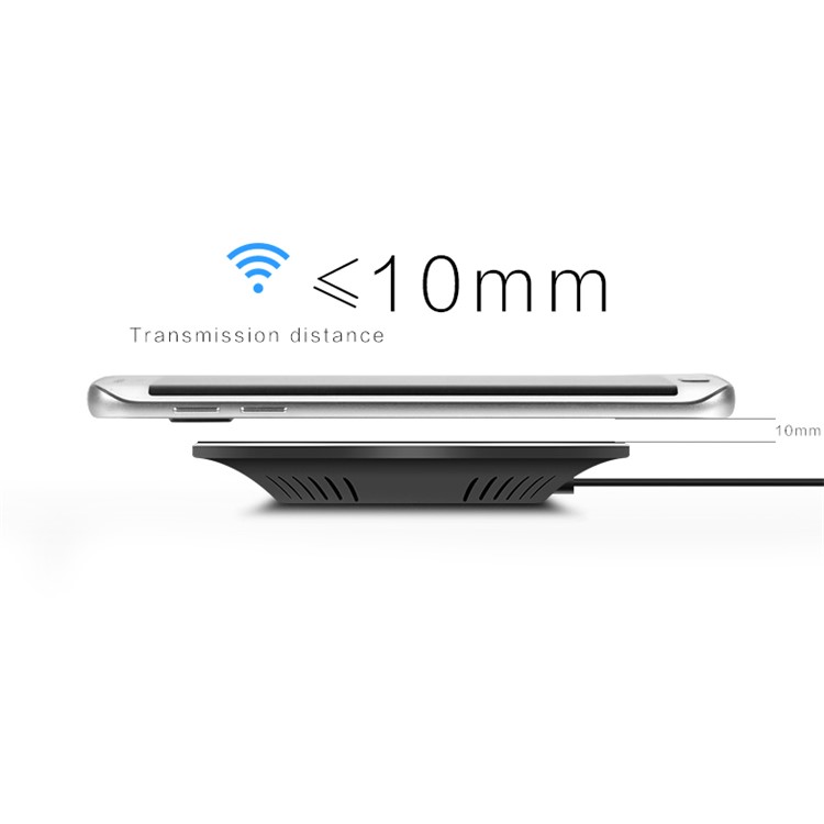 LOVE MEI Russo Series Portable Qi Fast Charger Wireless Slim Round Shape Charging Pad for iPhone 8/8 Plus Etc.-4