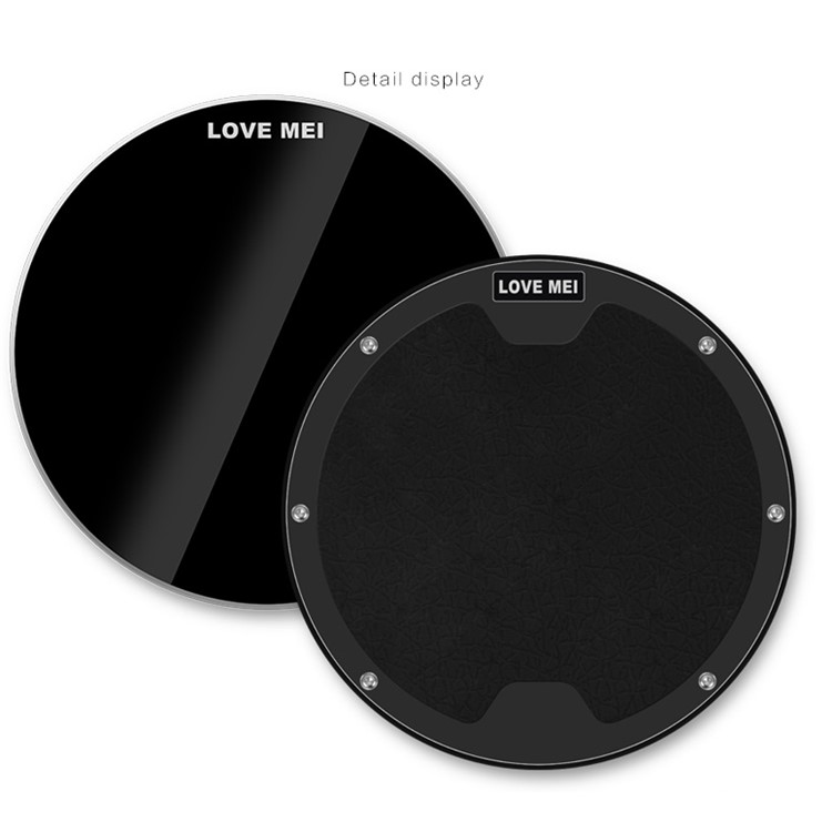 LOVE MEI Russo Series Portable Qi Fast Charger Wireless Slim Round Shape Charging Pad for iPhone 8/8 Plus Etc.-6