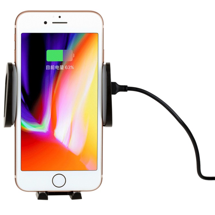 MOMAX Q.DOCK Qi Wireless Charging Holder + Card Charger for iPhone X/8/8 Plus Etc - Black-14