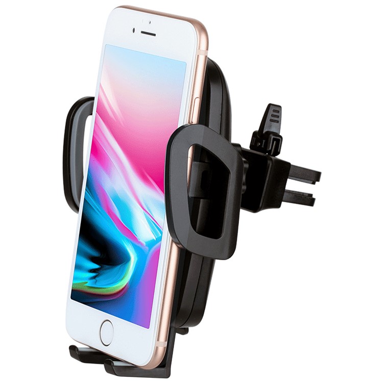 MOMAX Q.DOCK Qi Wireless Charging Holder + Card Charger for iPhone X/8/8 Plus Etc - Black-3