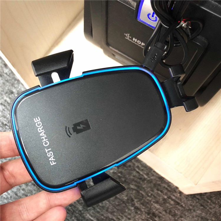 360 Degree Rotary Gravity Car Air Vent Mount Qi Wireless Charging Holder for iPhone X/8/8 Plus Etc.-17