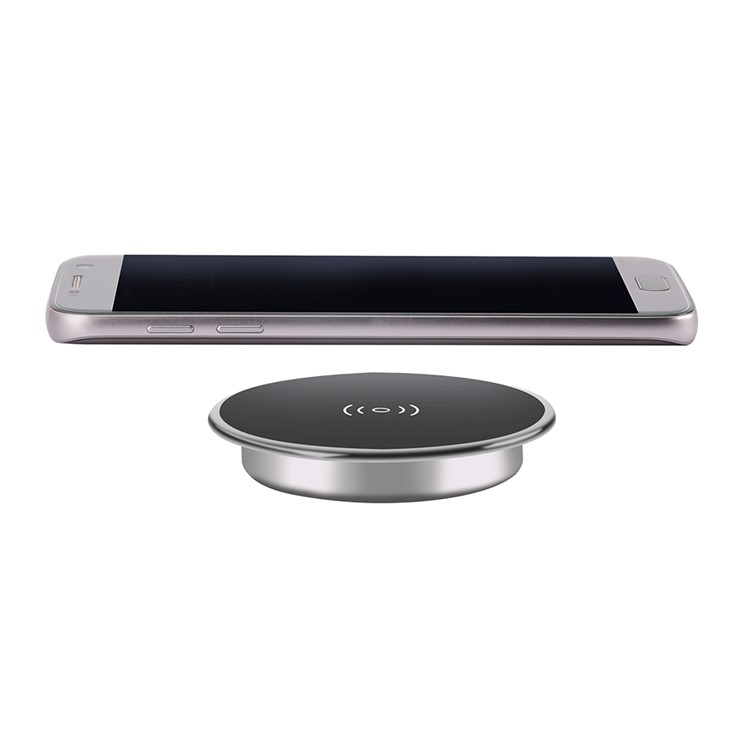 T7S Qi Wireless Charger Pad Grommet Hole in Desk Charging for iPhone 8/8 Plus Etc.-2