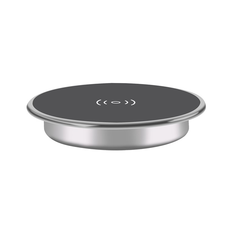 T7S Qi Wireless Charger Pad Grommet Hole in Desk Charging for iPhone 8/8 Plus Etc.-3