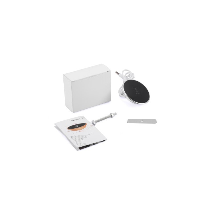 T7S Qi Wireless Charger Pad Grommet Hole in Desk Charging for iPhone 8/8 Plus Etc.-9