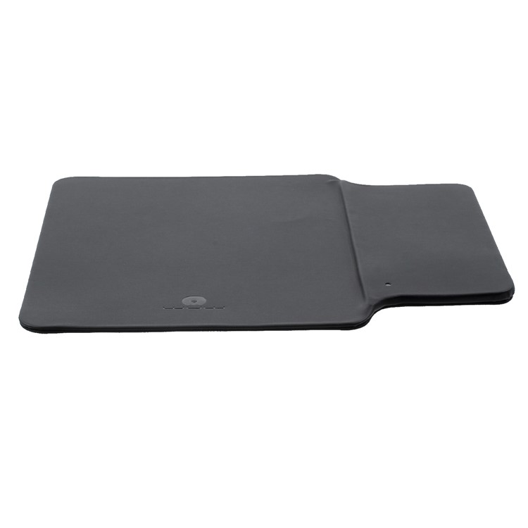 WUW C49 2-in-1 Qi Wireless Charging Mouse Pad Leather Mouse Mat - Black-4