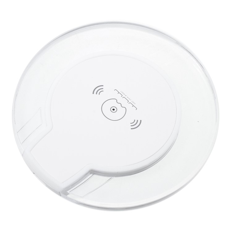 WUW C50 Round Shaped Portable 5W Wireless Charging Pat for iPhone X / Samsung Galaxy Note 8 Etc. - Transparent-2