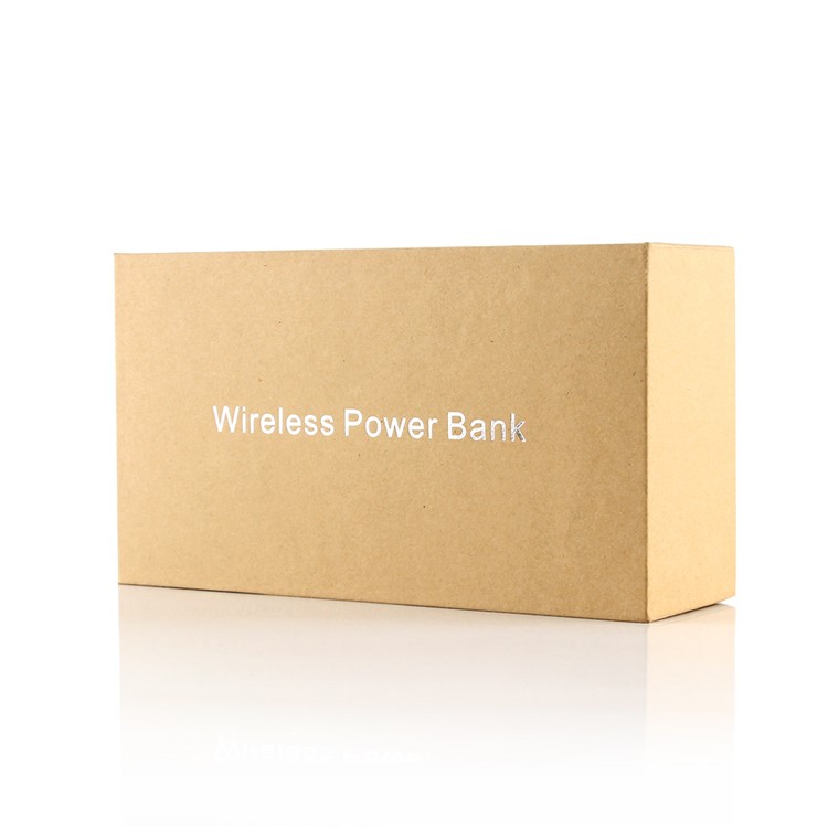 N9 Bamboo Qi Wireless Charger 6000mAh Power Bank for iPhone 8/Samsung Galaxy S8 etc.-16