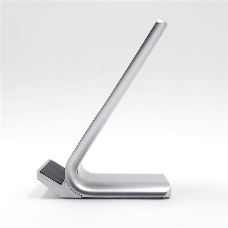 N700 Fast Charging Qi Wireless Charger Stand Dock for iPhone X / 8 / Samsung Galaxy S8 - Silver-3