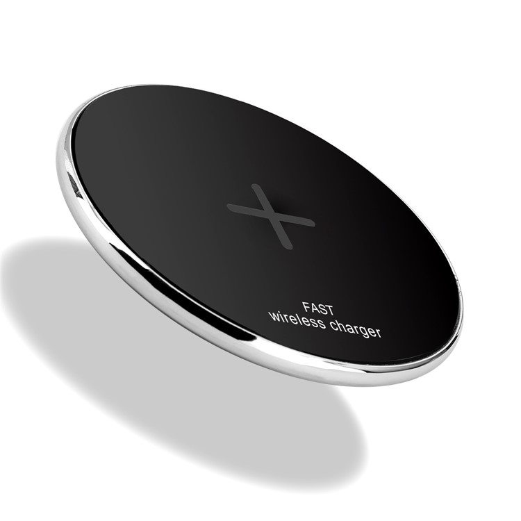 N300 Fast Wireless Charger Qi Wireless Charging Pad for iPhone 8/Samsung Galaxy S8 etc. - Black-4