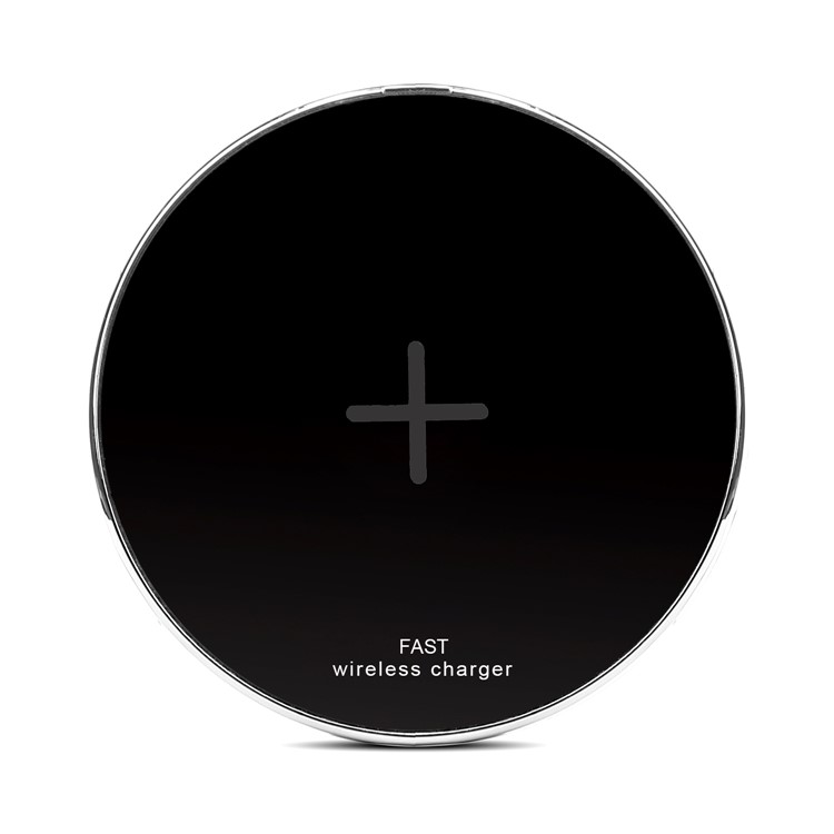 N300 Fast Wireless Charger Qi Wireless Charging Pad for iPhone 8/Samsung Galaxy S8 etc. - Black-7