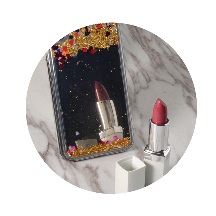 Dynamic Glitter Sequins Liquid Case Mirror Surface TPU Phone Casing for Alcatel U5 (4G Version) - Gold-7