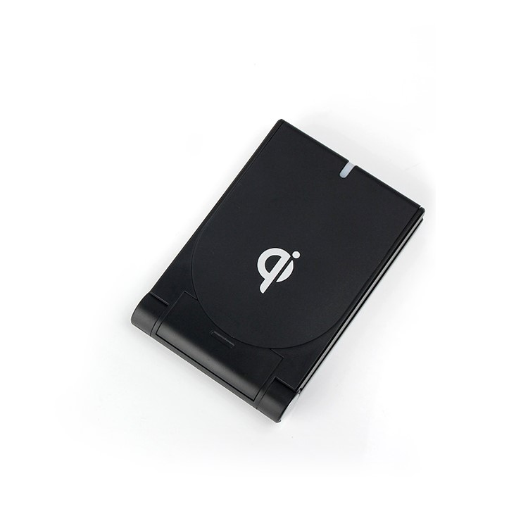 Q11 Foldable Qi Wireless Charger Stand Dock for iPhone X / 8 / Samsung Galaxy S8 - Black-7