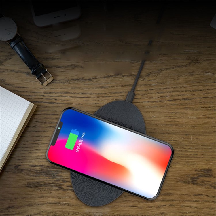 SHINECON SC-W03 Portable Ultra-thin Round 10W Qi Wireless Charger Pad for iPhone X/8/8Plus, Samsung Note 8 etc.-6
