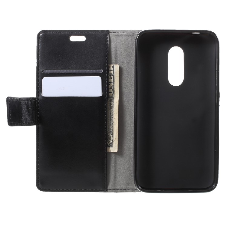 Pattern Printing Stand Leather Wallet Flip Case for Alcatel U5 Plus - Fierce Wolf-5