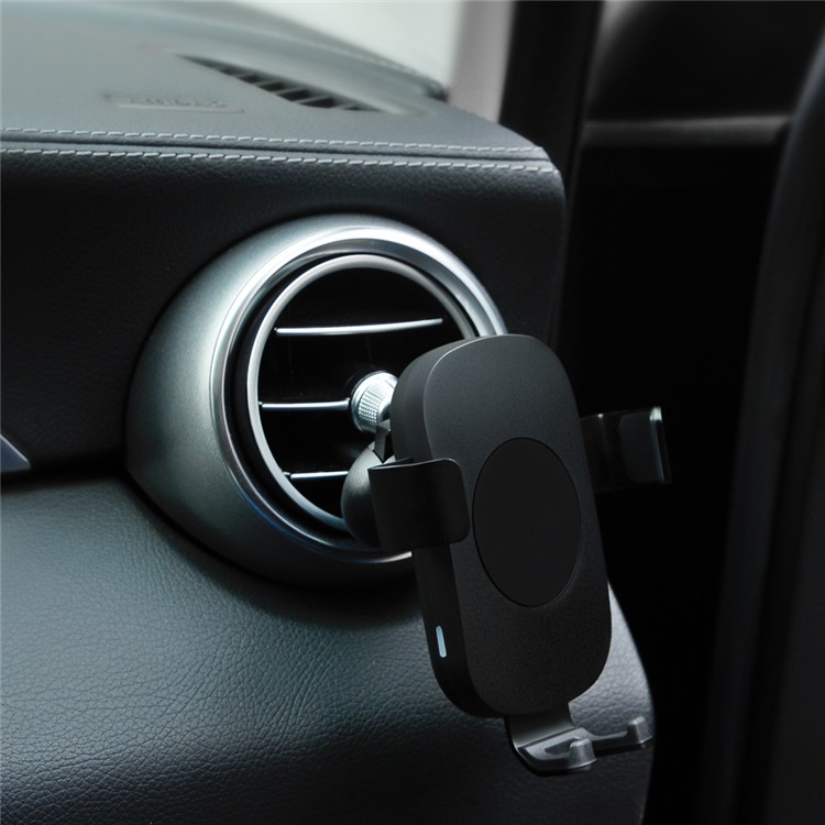 C8 Gravity Car Mount Fast Wireless Charger Qi Wireless Charging Stand for iPhone X/8/8 Plus, Clamp Width: 72-92mm-7