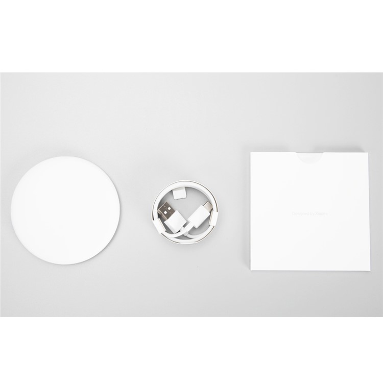 XIAOMI Ultra-thin Round Qi Wireless Charging Pad for Xiaomi iPhone Samsung Etc. - White-9