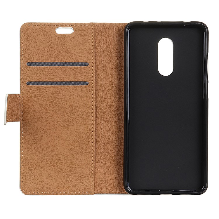 Patterned PU Leather Wallet Magnetic Mobile Phone Casing with Stand for Alcatel 3 - Colorized Stripes-4