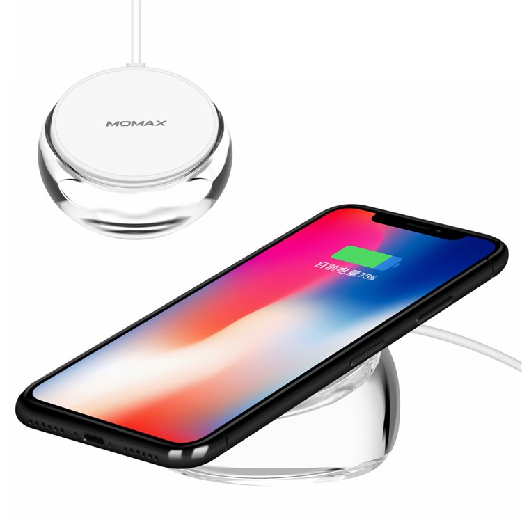 MOMAX Q.Dock Crystal Fast Wireless Charger for iPhone Samsung etc.-1