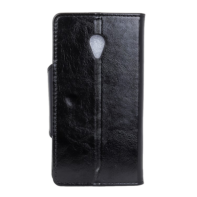 Textured PU Leather Protective Mobile Cover for Alcatel 1X - Black-3