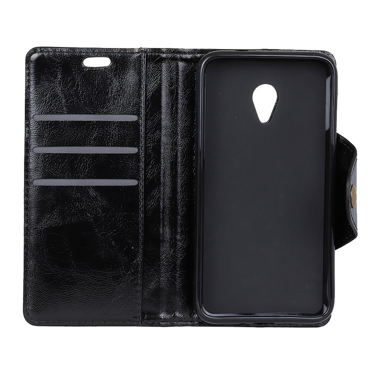 Textured PU Leather Protective Mobile Cover for Alcatel 1X - Black-4