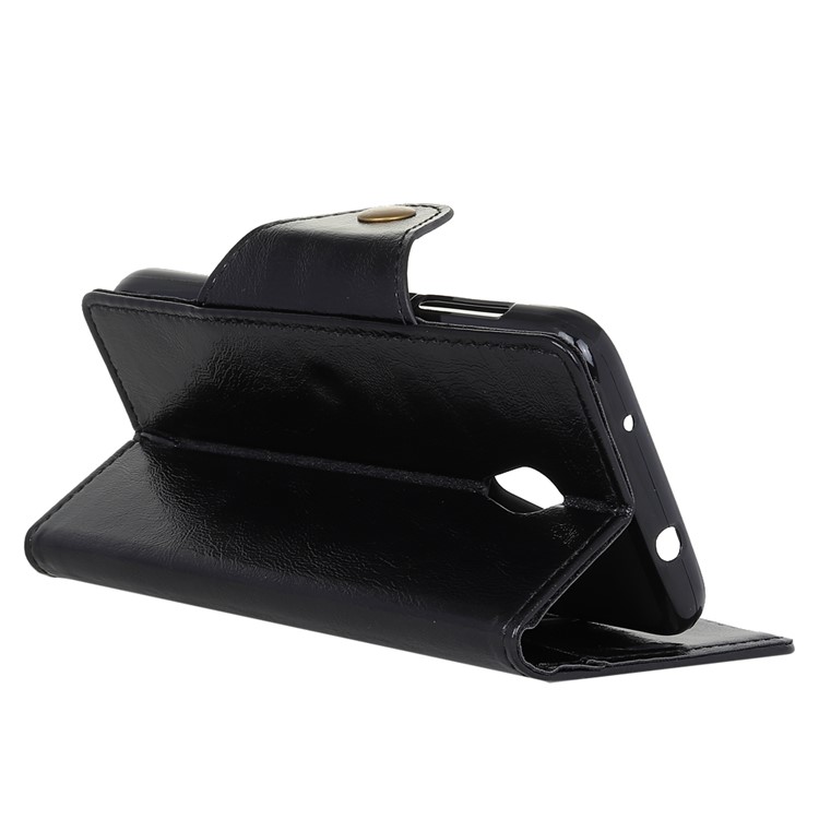 Textured PU Leather Protective Mobile Cover for Alcatel 1X - Black-5