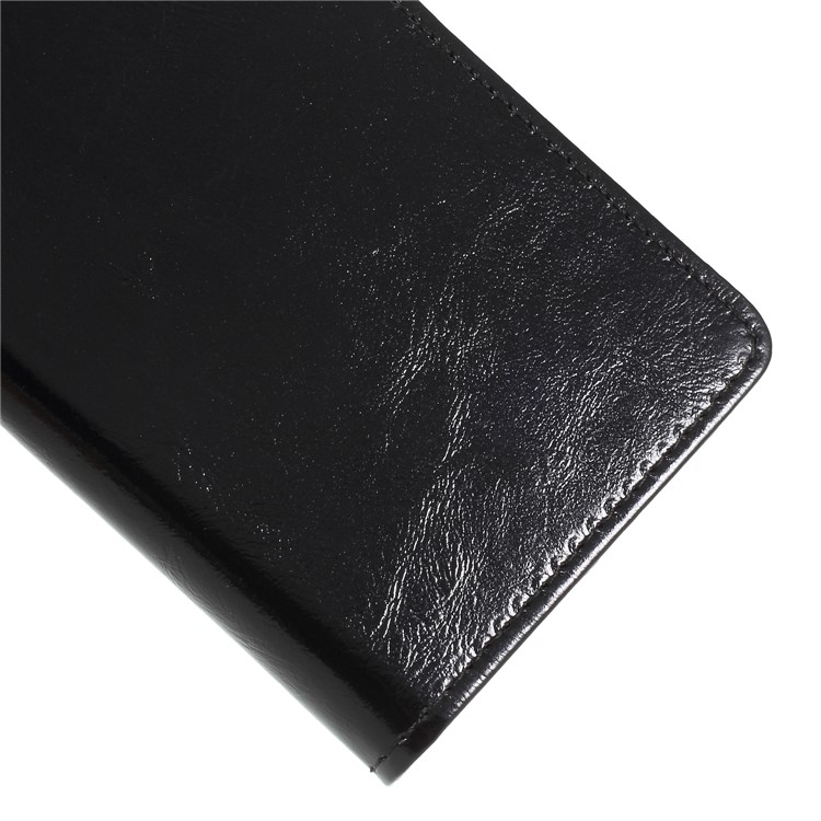 Crazy Horse PU Leather Wallet Stand Case for Alcatel 3 - Black-7