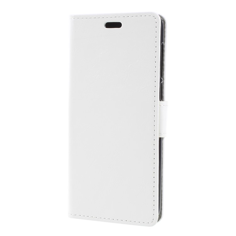 Crazy Horse PU Leather Wallet Stand Cover for Alcatel 3 - White-3