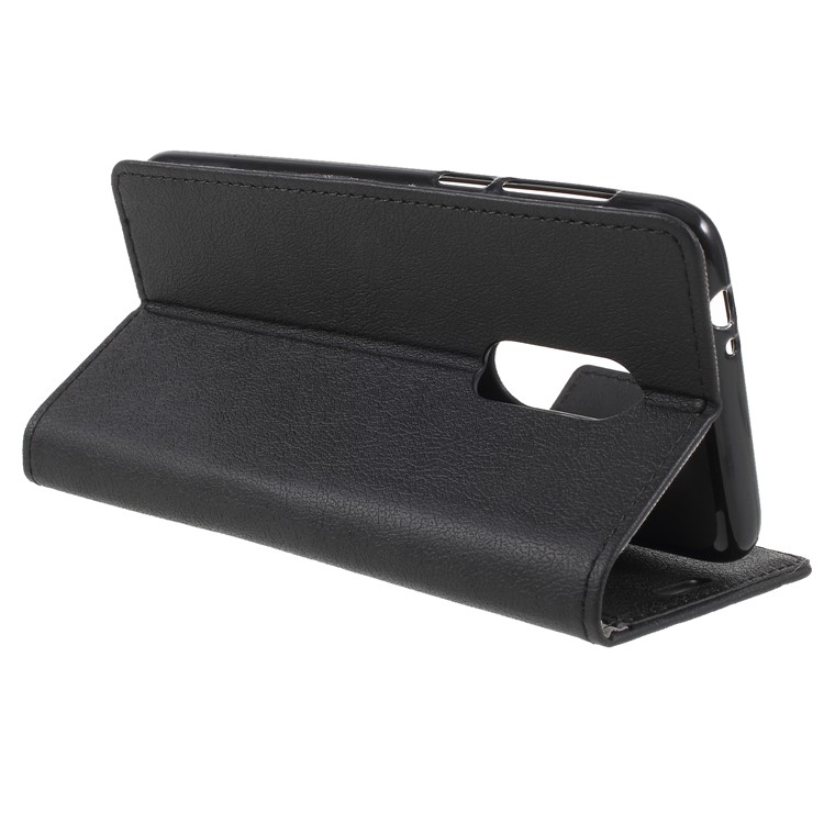 Wallet Stand Magnetic Flip Leather Phone Case for Alcatel 3 - Black-5
