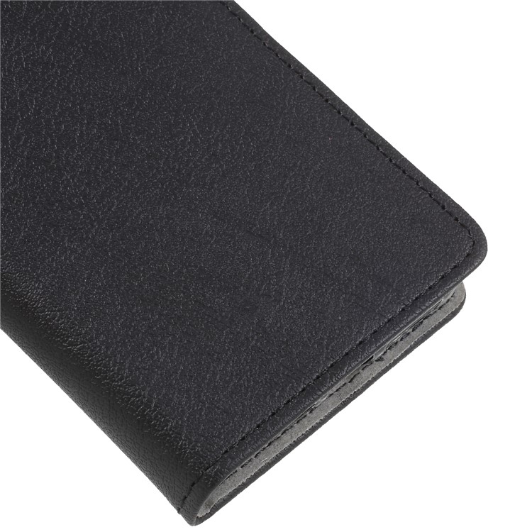 Wallet Stand Magnetic Flip Leather Phone Case for Alcatel 3 - Black-7