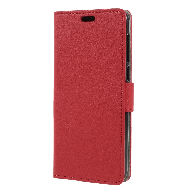 Wallet Stand Magnetic Flip Leather Phone Shell for Alcatel 3 - Red-3