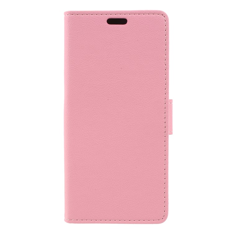 Wallet Stand Magnetic Flip Leather Phone Casing for Alcatel 3 - Pink-1