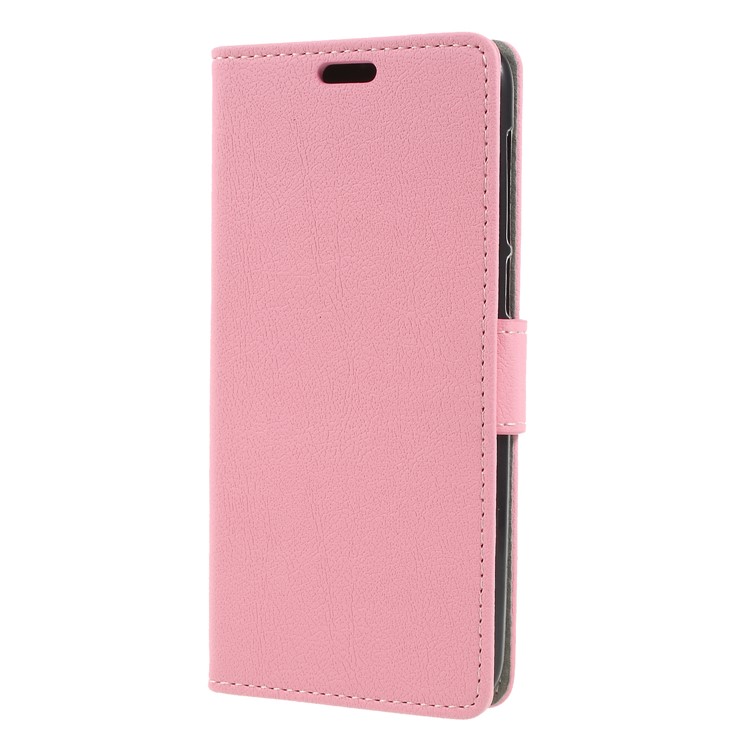Wallet Stand Magnetic Flip Leather Phone Casing for Alcatel 3 - Pink-3